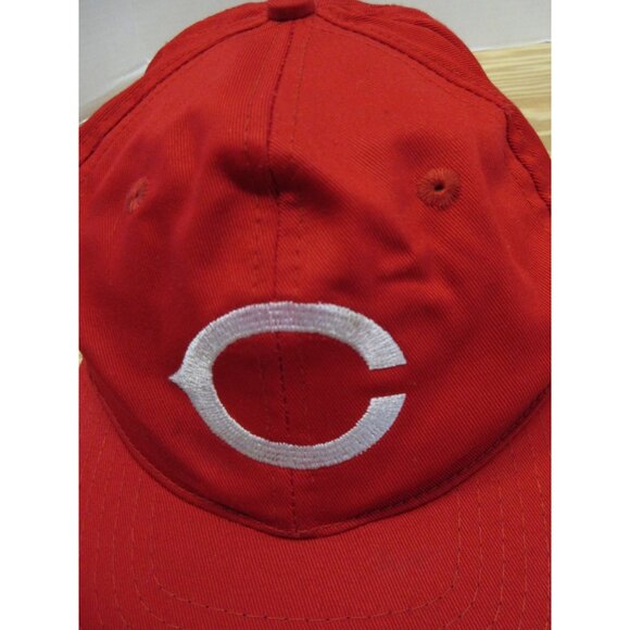 VINTAGE Cincinnati Reds Hat Cap Snapback Red Baseball MLB Twins Enterprise - Picture 4 of 10